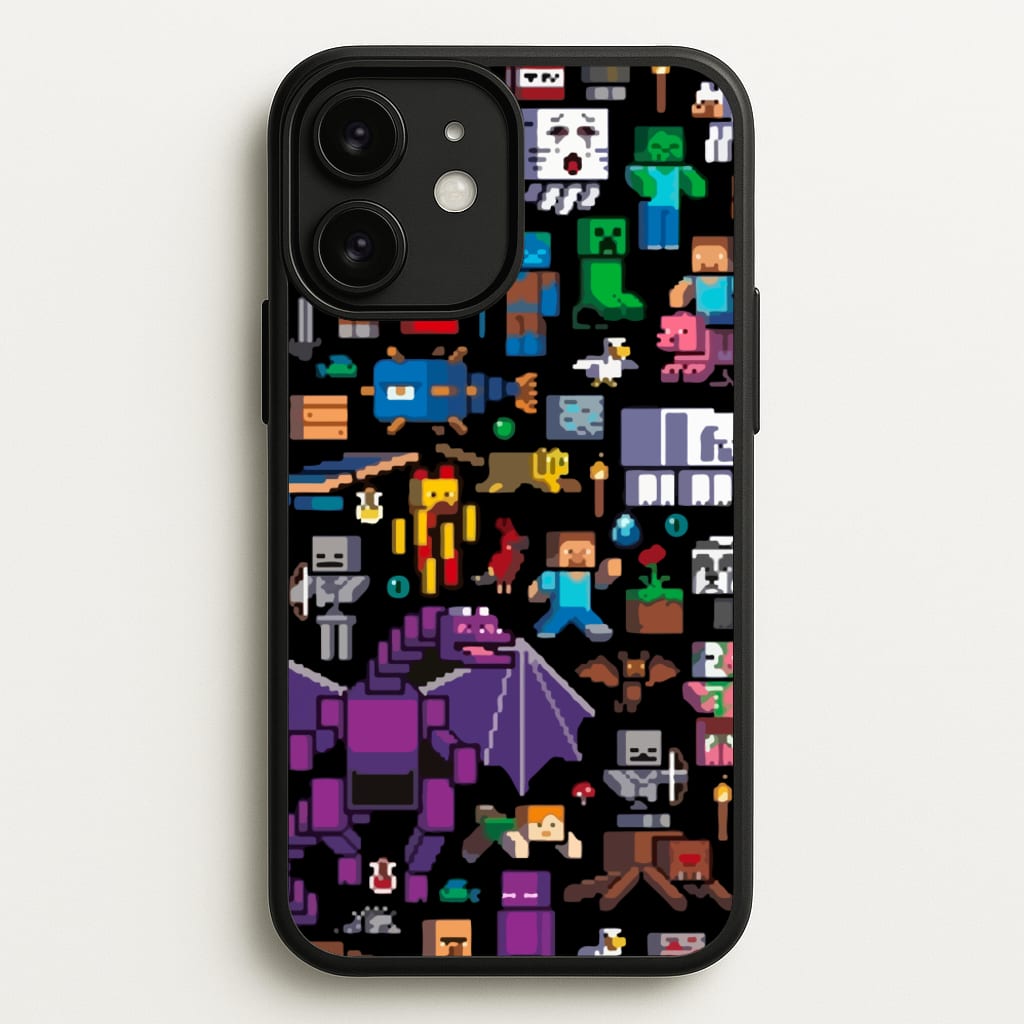 Mining Collage  - Minecraft Phone Case for iPhone 11