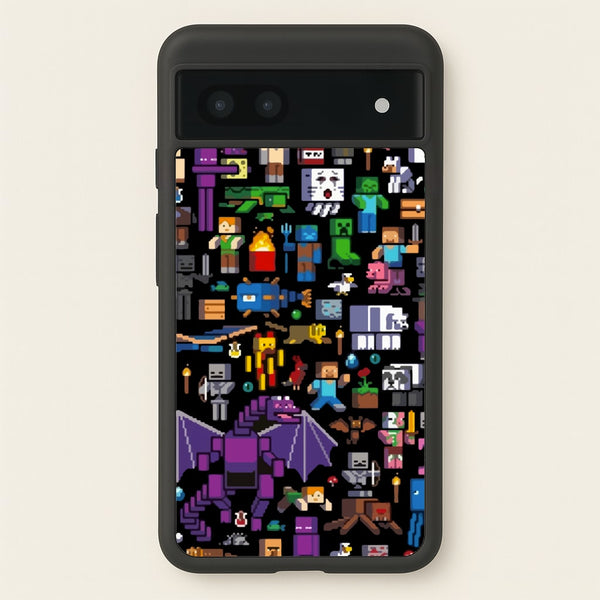 Mining Collage  - Minecraft Phone Case for Google Pixel 6a
