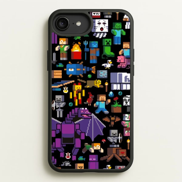 Mining Collage  - Minecraft Phone Case for iPhone 6 Plus / 7 Plus / 8 Plus