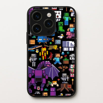 Mining Collage  - Minecraft Phone Case for iPhone 15 Pro Max