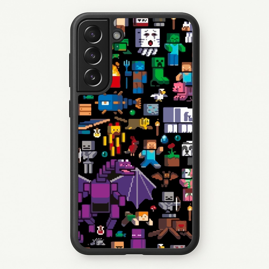 Mining Collage  - Minecraft Phone Case for Galaxy S21FE