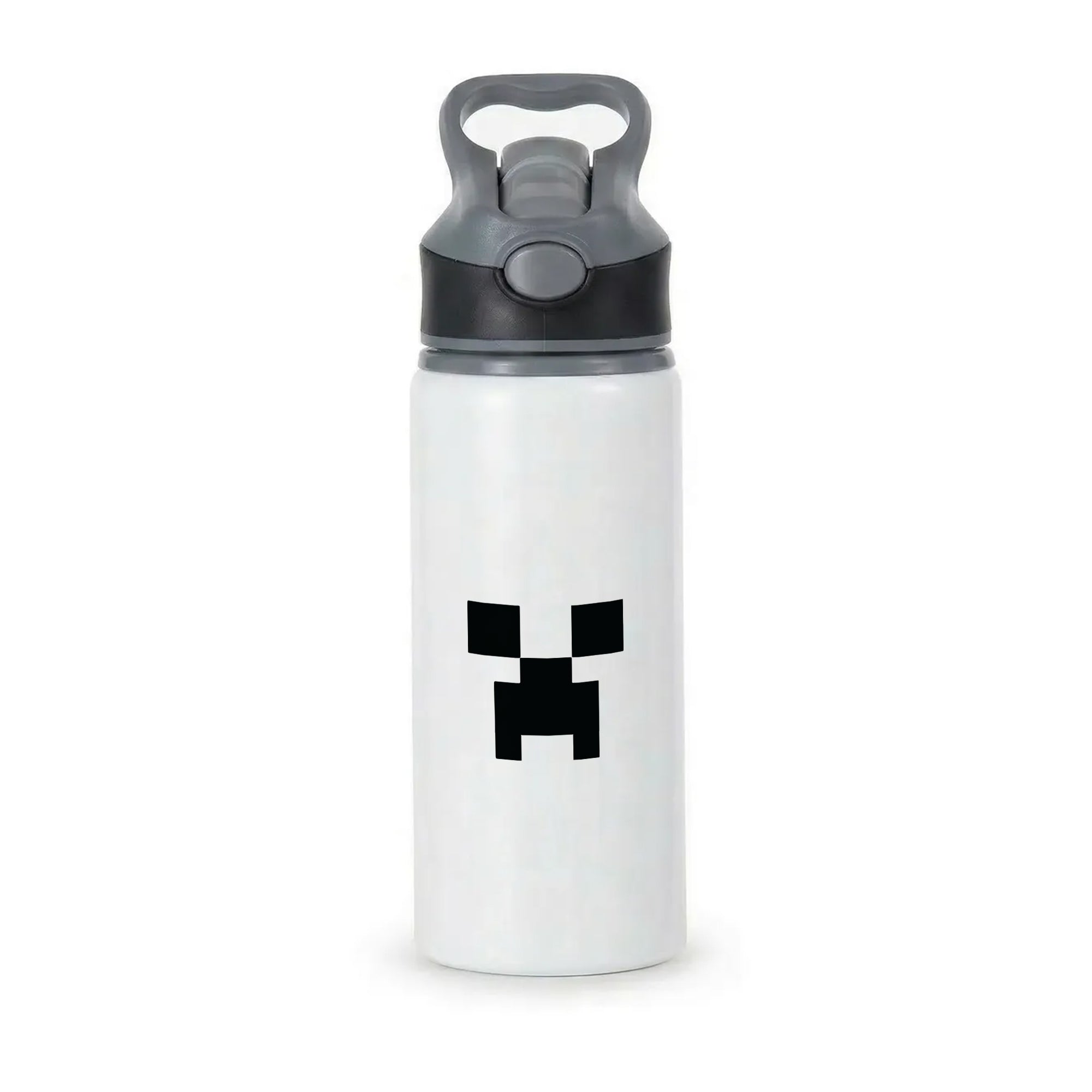 Creeper Face - Mining Active Water Bottle - Black