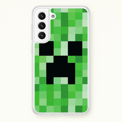 Creeper Face - Mining  - Minecraft Phone Case for Galaxy S21 Plus