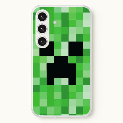 Creeper Face - Mining  - Minecraft Phone Case for Galaxy S25