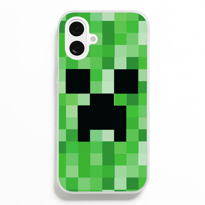 Creeper Face - Mining  - Minecraft Phone Case for iPhone 16 Plus