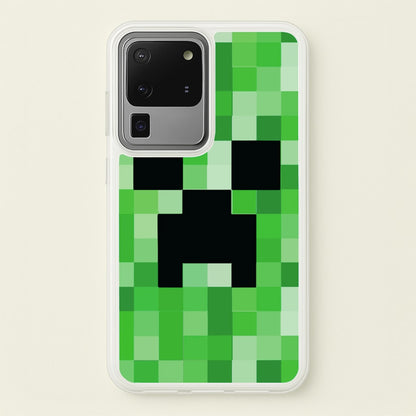 Creeper Face - Mining  - Minecraft Phone Case for Galaxy S20 Ultra