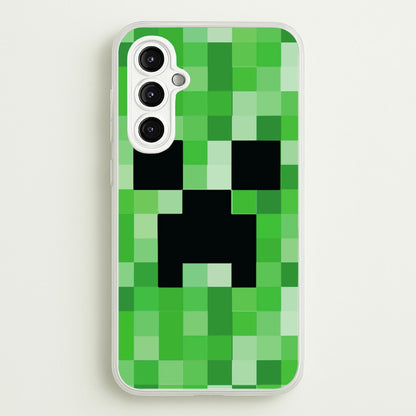 Creeper Face - Mining  - Minecraft Phone Case for Galaxy A14