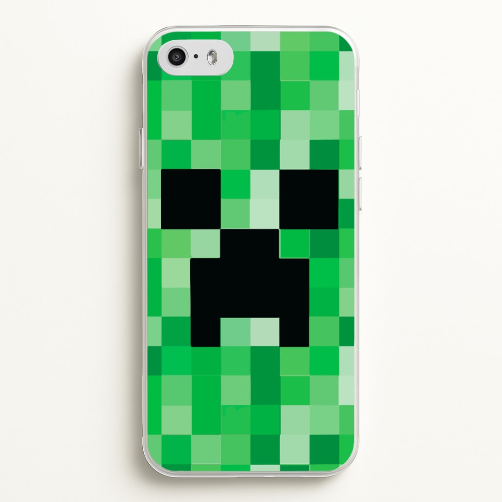 Creeper Face - Mining  - Minecraft Phone Case for iPhone 5 / 5s / SE 2016