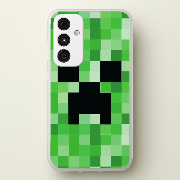 Creeper Face - Mining  - Minecraft Phone Case for Galaxy A55