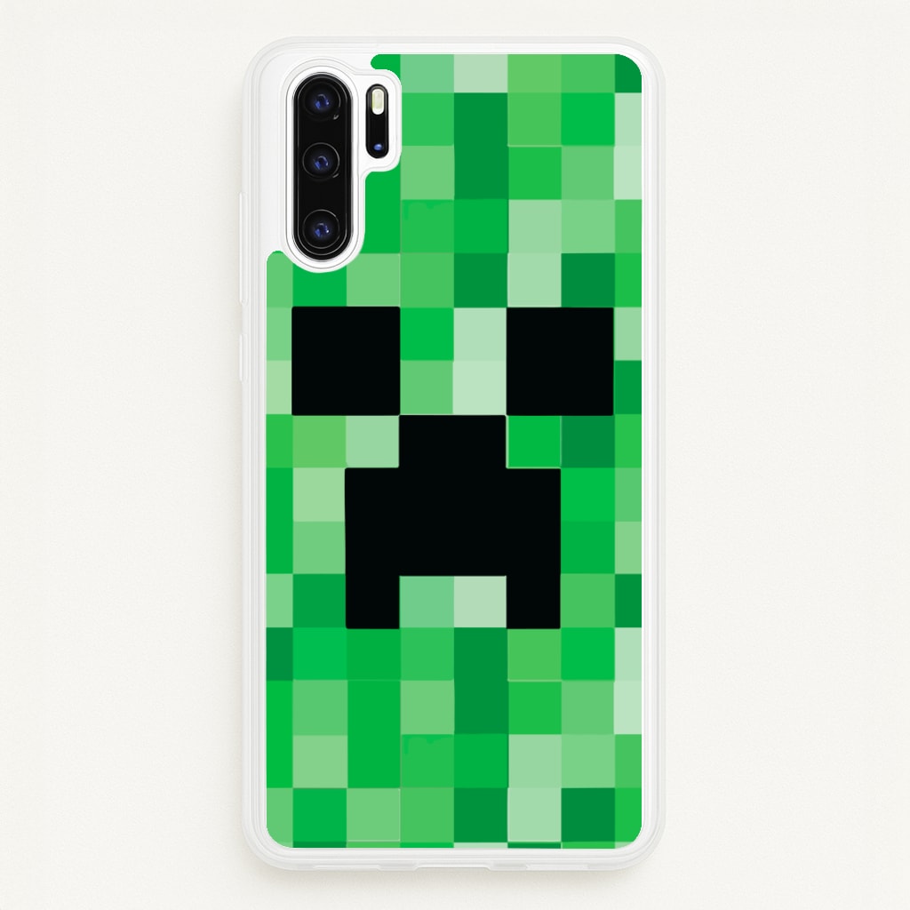 Creeper Face - Mining  - Minecraft Phone Case for Huawei P30 Pro