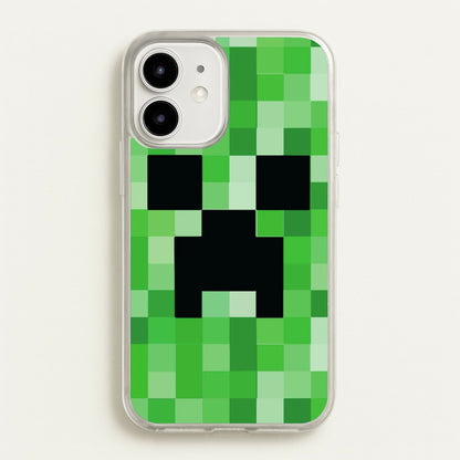 Creeper Face - Mining  - Minecraft Phone Case for iPhone 12 Mini