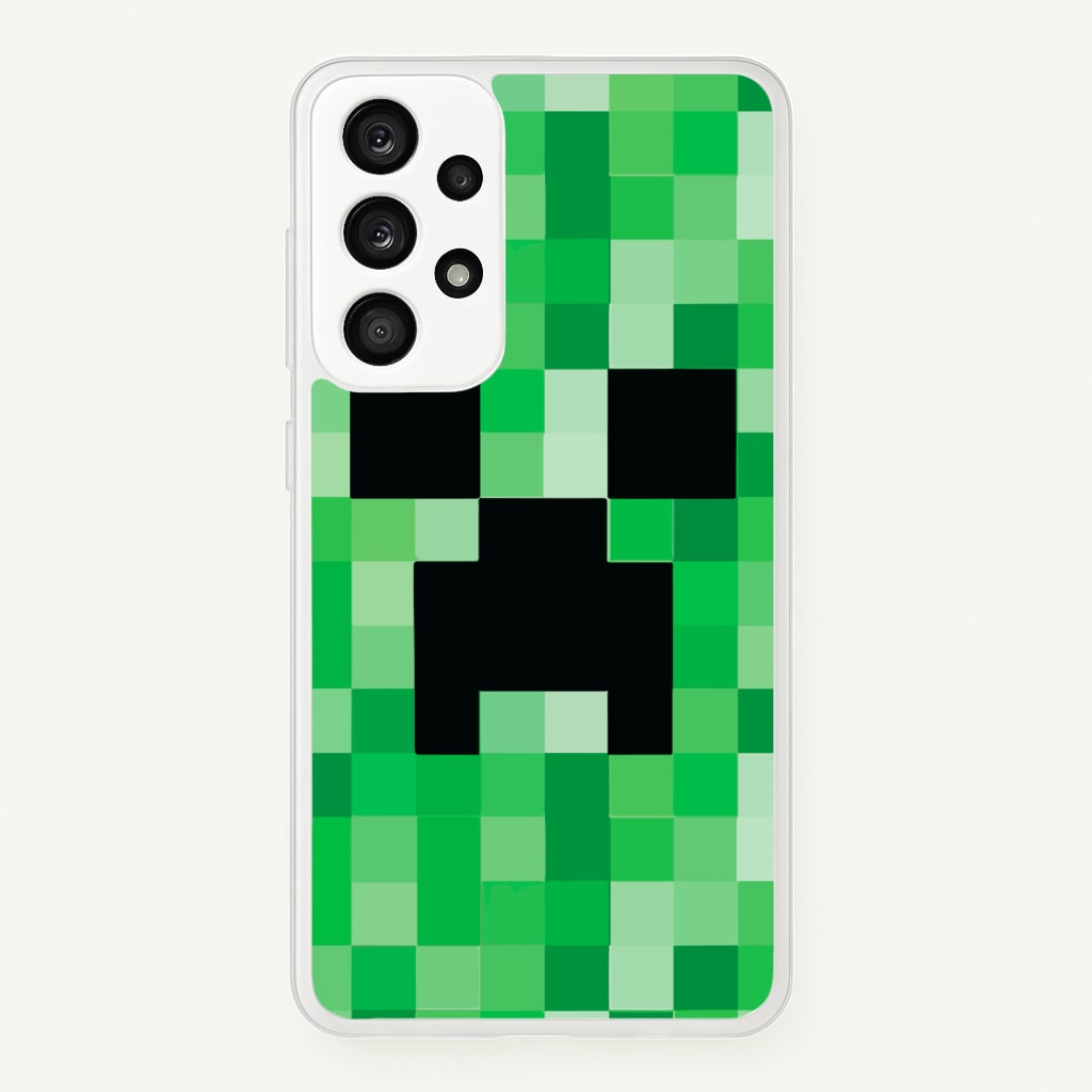 Creeper Face - Mining  - Minecraft Phone Case for Galaxy A53