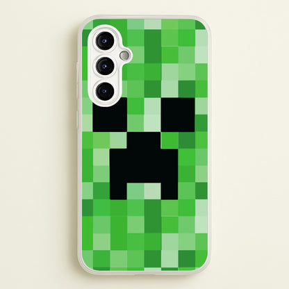 Creeper Face - Mining  - Minecraft Phone Case for Galaxy A54