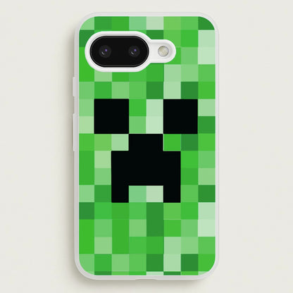Creeper Face - Mining  - Minecraft Phone Case for Google Pixel 9a