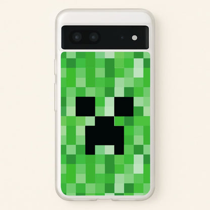 Creeper Face - Mining  - Minecraft Phone Case for Google Pixel 7