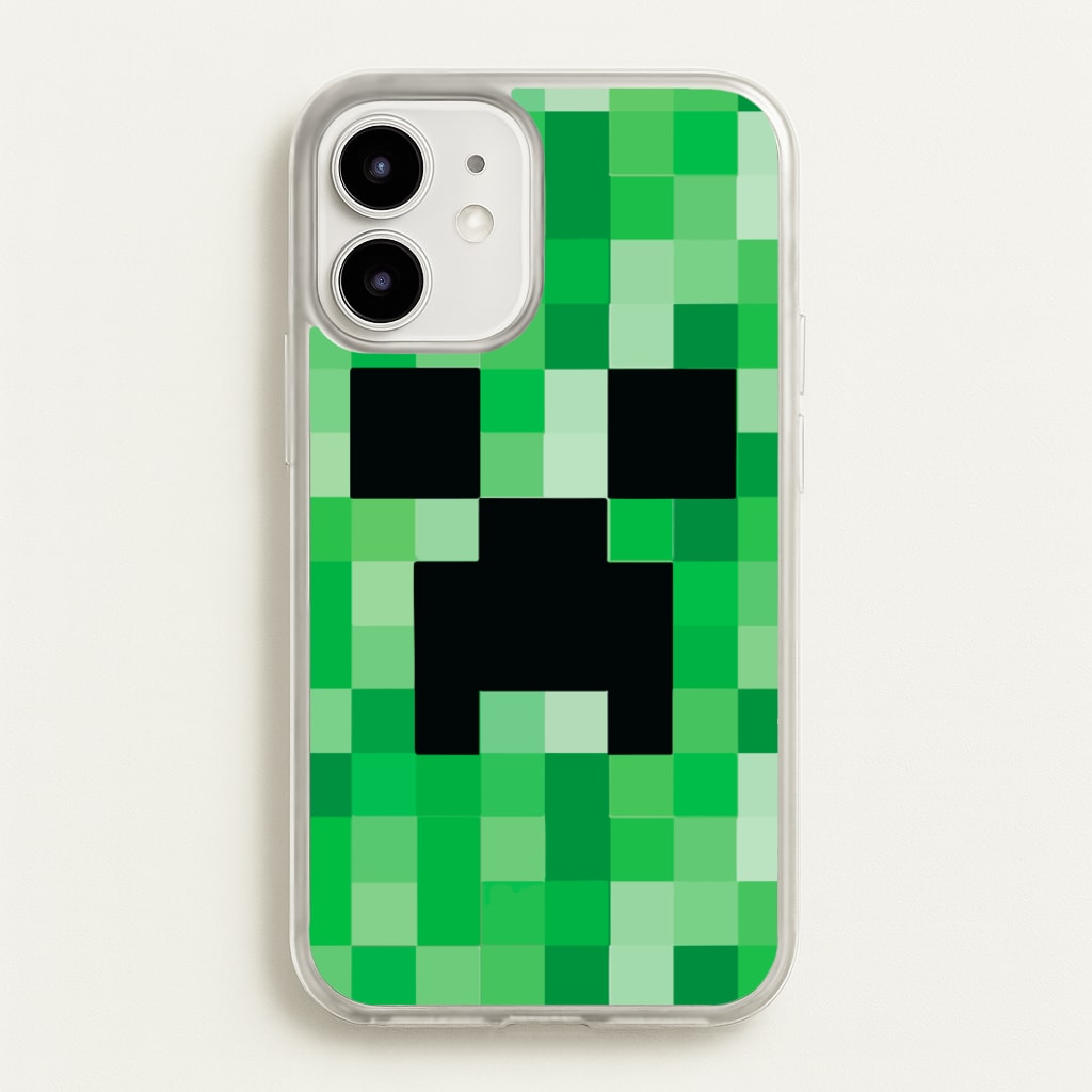 Creeper Face - Mining  - Minecraft Phone Case for iPhone 12 / 12 Pro