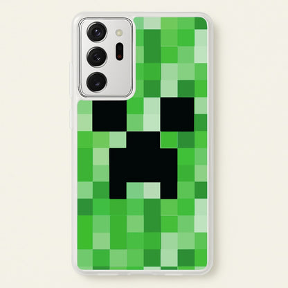 Creeper Face - Mining  - Minecraft Phone Case for Galaxy Note 20 Ultra