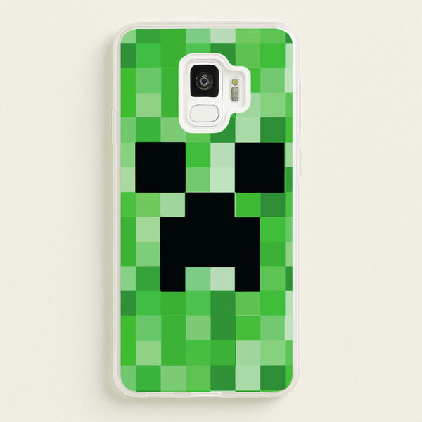 Creeper Face - Mining  - Minecraft Phone Case for Galaxy S9