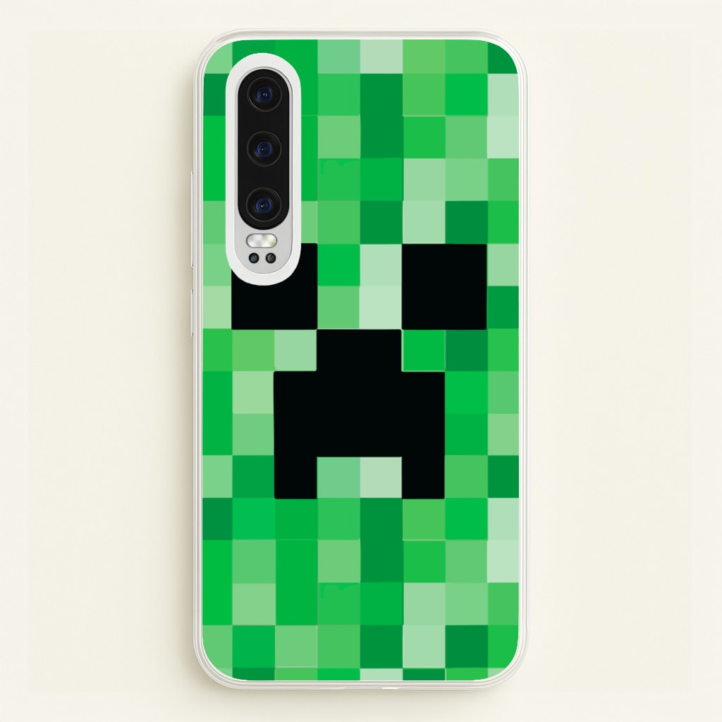 Creeper Face - Mining  - Minecraft Phone Case for Huawei P30