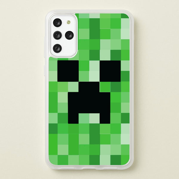 Creeper Face - Mining  - Minecraft Phone Case for Galaxy S20 Plus