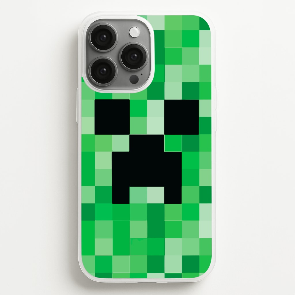 Creeper Face - Mining  - Minecraft Phone Case for iPhone 13 Pro Max