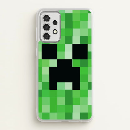 Creeper Face - Mining  - Minecraft Phone Case for Galaxy A52 / A52s