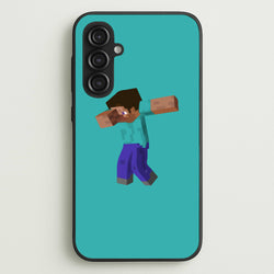 Steve Dab - Mining  - Minecraft Phone Case for Galaxy S23FE
