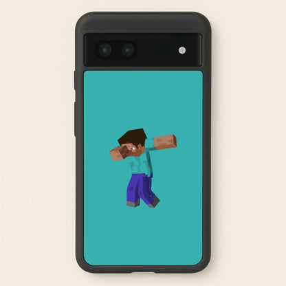 Steve Dab - Mining  - Minecraft Phone Case for Google Pixel 6a
