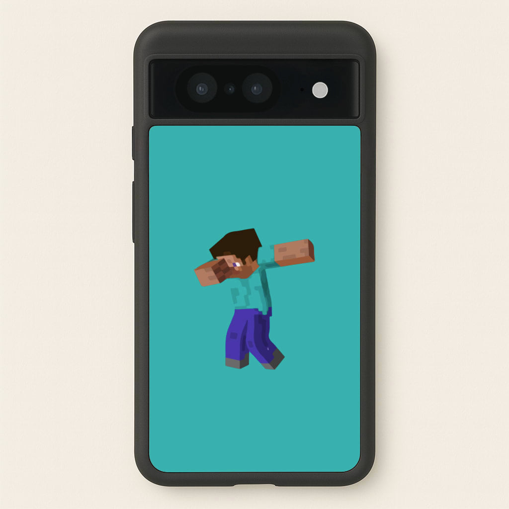 Steve Dab - Mining  - Minecraft Phone Case for Google Pixel 8