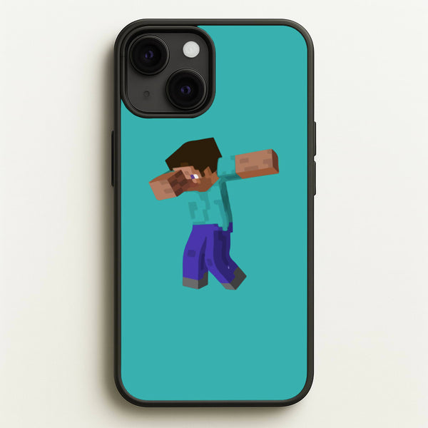 Steve Dab - Mining  - Minecraft Phone Case for iPhone 13
