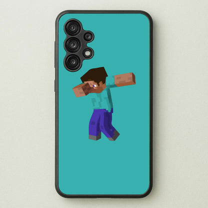 Steve Dab - Mining  - Minecraft Phone Case for Galaxy A13