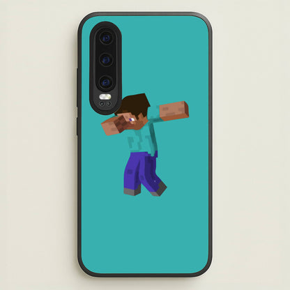 Steve Dab - Mining  - Minecraft Phone Case for Huawei P30