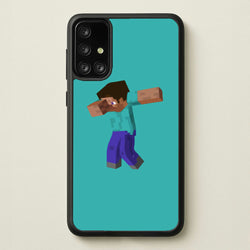 Steve Dab - Mining  - Minecraft Phone Case for Galaxy A71