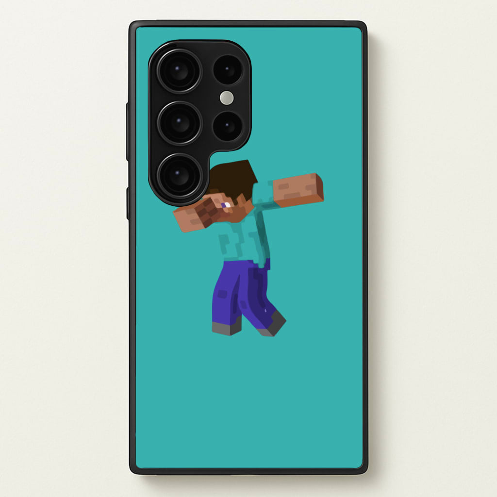 Steve Dab - Mining  - Minecraft Phone Case for Galaxy S24 Ultra