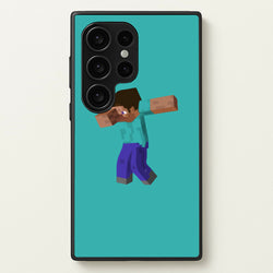 Steve Dab - Mining  - Minecraft Phone Case for Galaxy S24 Ultra
