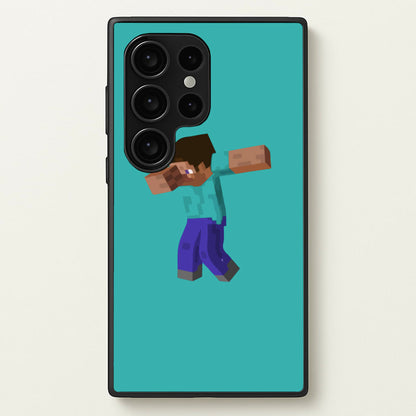 Steve Dab - Mining  - Minecraft Phone Case for Galaxy S24 Ultra