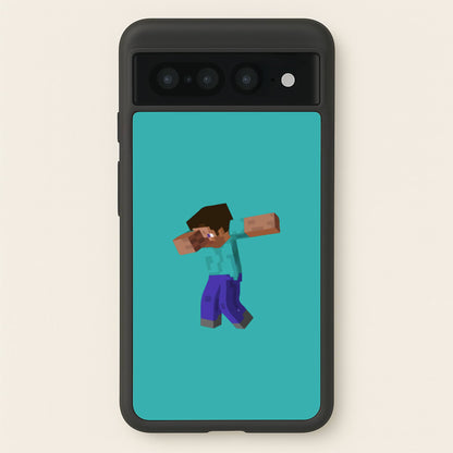 Steve Dab - Mining  - Minecraft Phone Case for Google Pixel 7 Pro