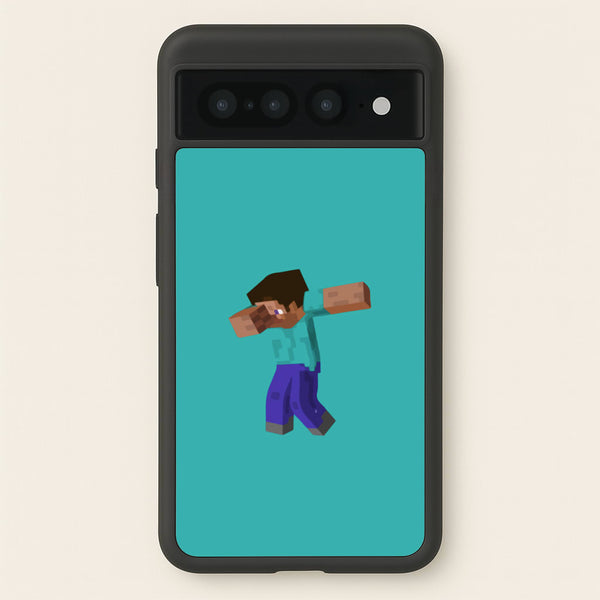 Steve Dab - Mining  - Minecraft Phone Case for Google Pixel 7 Pro