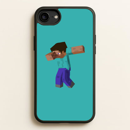 Steve Dab - Mining  - Minecraft Phone Case for iPhone 6 / 7 / 8 / SE
