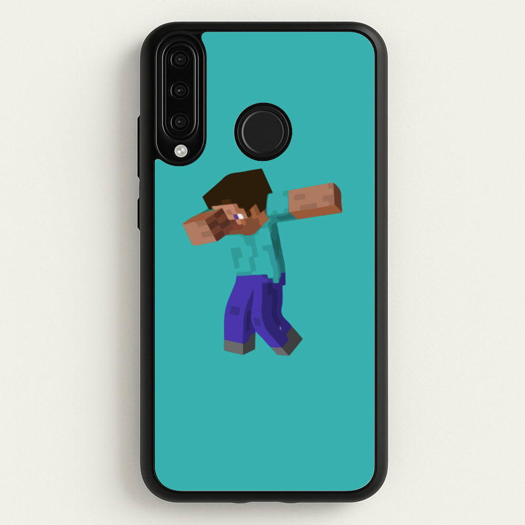 Steve Dab - Mining  - Minecraft Phone Case for Huawei P30 Lite