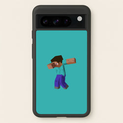 Steve Dab - Mining  - Minecraft Phone Case for Google Pixel 8 Pro
