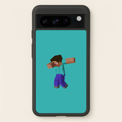 Steve Dab - Mining  - Minecraft Phone Case for Google Pixel 8 Pro
