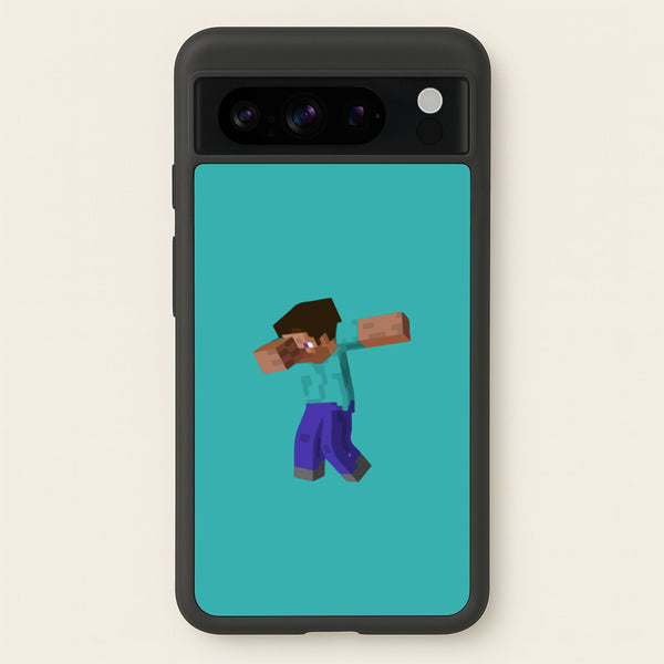 Steve Dab - Mining  - Minecraft Phone Case for Google Pixel 8 Pro