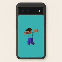 Steve Dab - Mining  - Minecraft Phone Case for Google Pixel 6