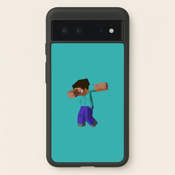 Steve Dab - Mining  - Minecraft Phone Case for Google Pixel 6