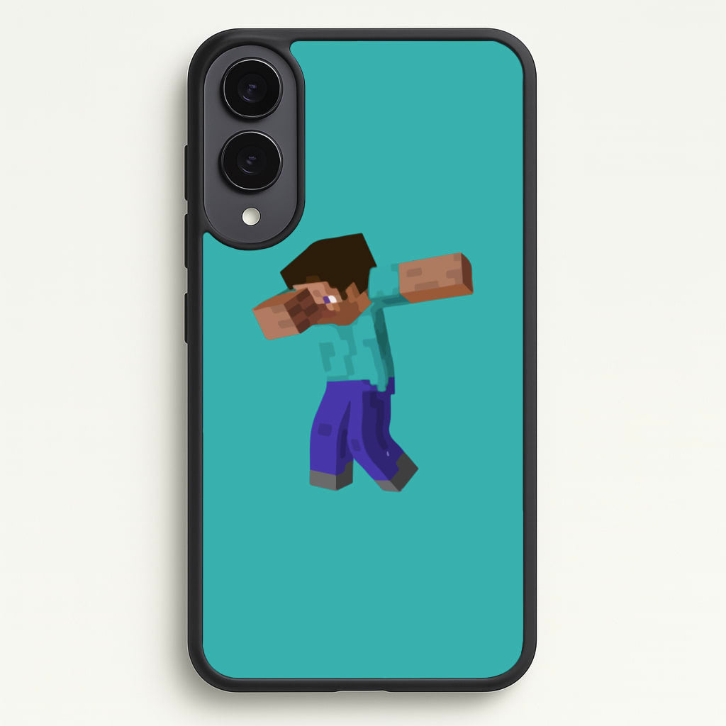 Steve Dab - Mining  - Minecraft Phone Case for Galaxy S25 Edge