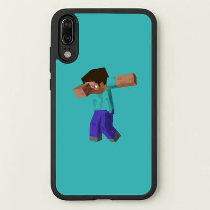 Steve Dab - Mining  - Minecraft Phone Case for Huawei P20