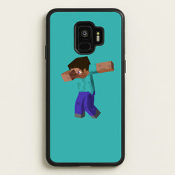 Steve Dab - Mining  - Minecraft Phone Case for Galaxy S9