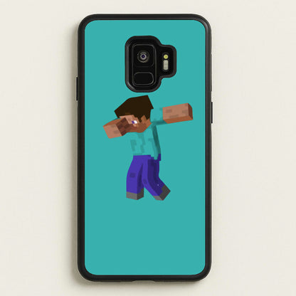 Steve Dab - Mining  - Minecraft Phone Case for Galaxy S9