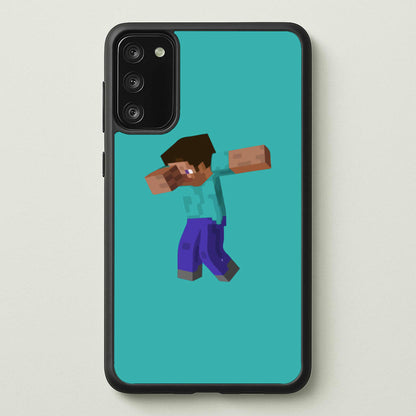 Steve Dab - Mining  - Minecraft Phone Case for Galaxy A41